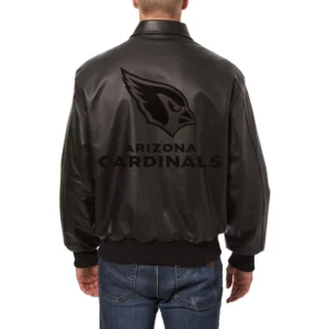 Arizona-Cardinals-Tonal-Full-Leather-Bomber-Jacket-Black