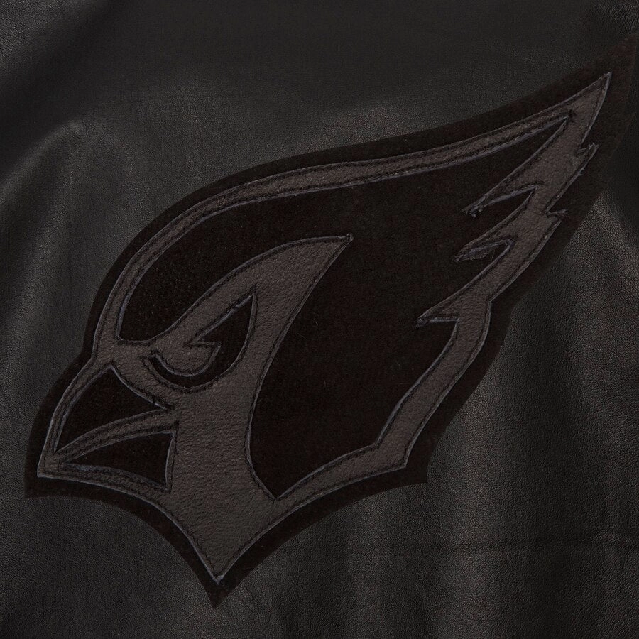 Arizona-Cardinals-Tonal-Full-Leather-Bomber-Jacket-Black