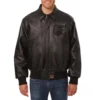 Baltimore-Orioles-Tonal-Full-Leather-Bomber-Jacket-Black