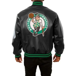Boston-Celtics-Real-Leather-Varsity-Jacket-Black