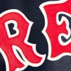 Boston Red Sox Leather Varsity Jacket Detail View