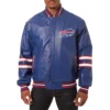 Buffalo-Bills-Full-Real-leather-Varsity-Jacket-Blue