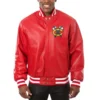 Chicago-Blackhawks-Rib-Knitted-Red-Leather-Varsity-Jacket