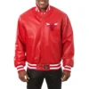 Chicago-Bulls-Full-Real-Leather-Varsity-Jacket-Red