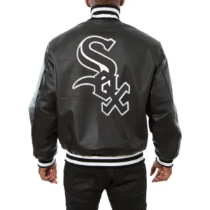 Chicago-White-Sox-Logo-Genuine-Leather-Varsity-Jacket-Black