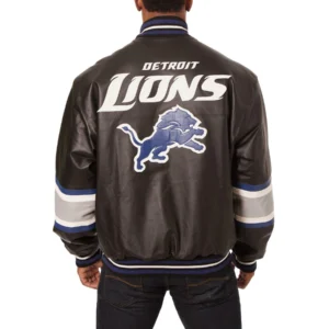 Detroit-Lions-Genuine-Leather-Varsity-Jacket-Black
