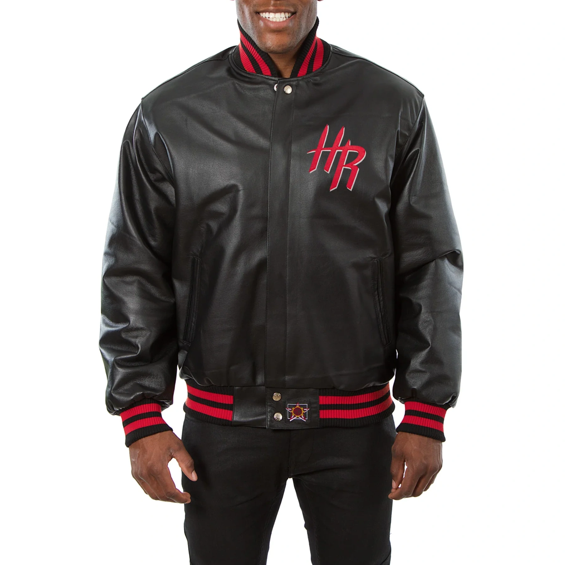 Houston-Rockets-Real-Leather-Varsity-Jacket-Black