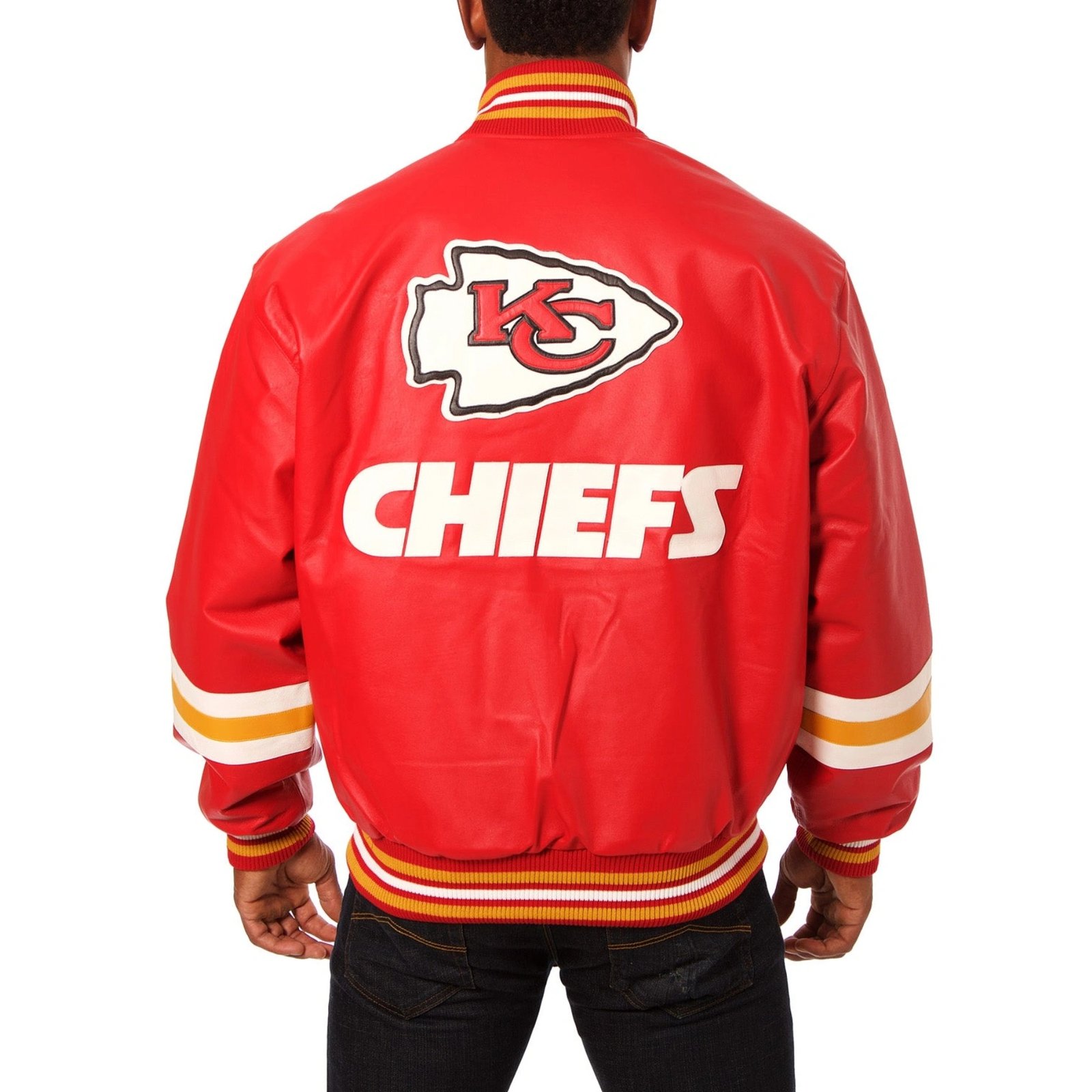 Kansas City Chiefs Red Leather Varsity Jacket
