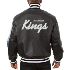 Los-Angeles-Kings-Full-Real-Leather-Varsity-Jacket-Black