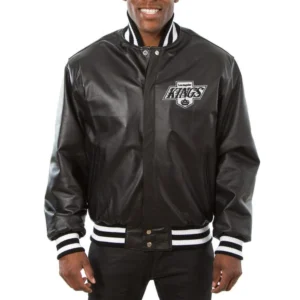 Los-Angeles-Kings-Full-Real-Leather-Varsity-Jacket-Black
