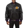 Los-Angeles-Lakers-Genuine-Leather-Varsity-Jacket-Black