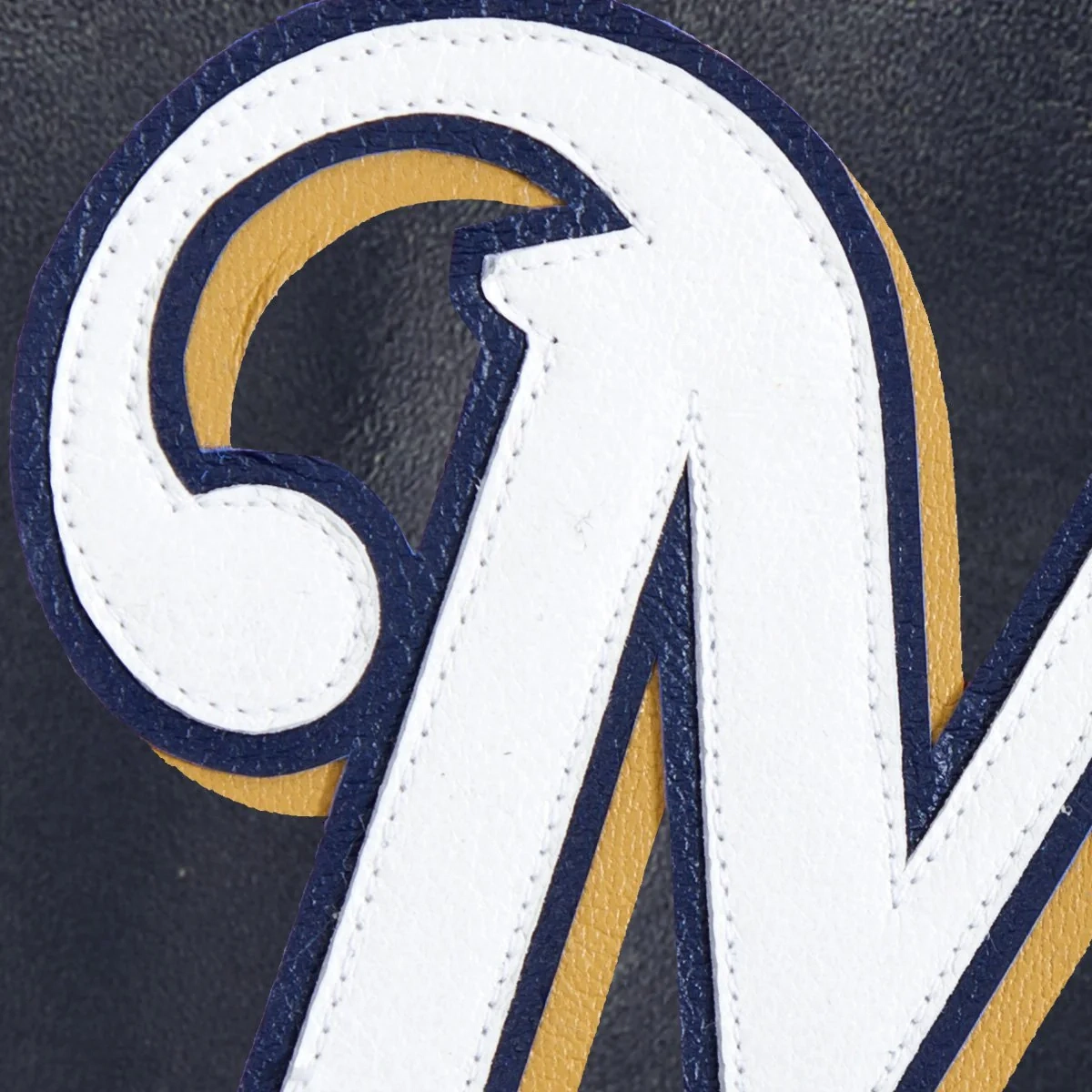 Milwaukee Brewers Leather Varsity Jacket