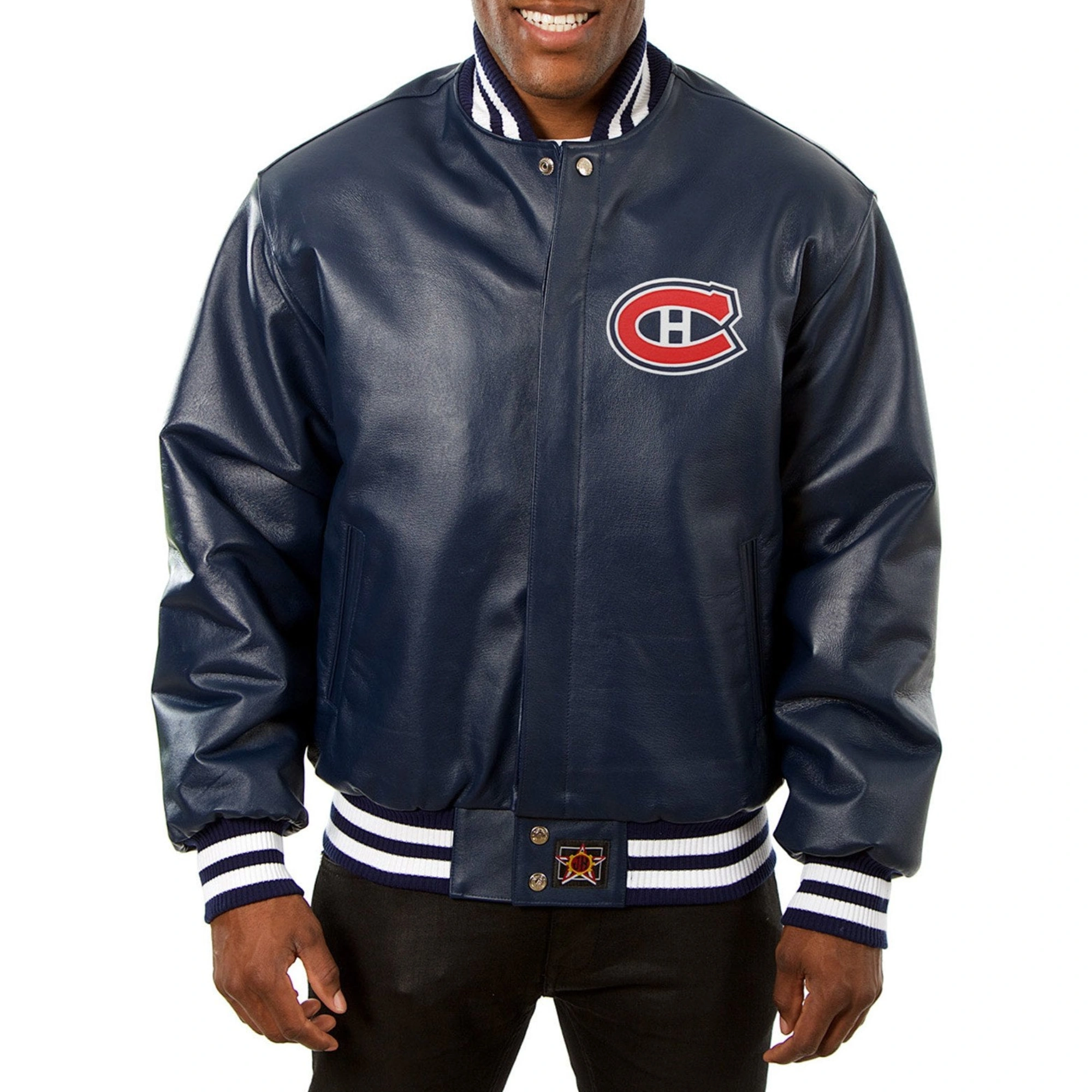 Minnesota-Wild-Real-Leather-Varsity-Jacket-Navy