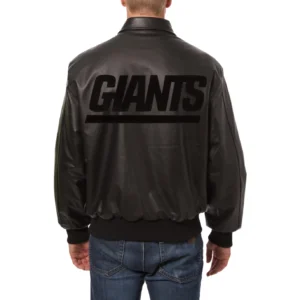 New-York-Giants-Tonal-Full-Leather-Bomber-Jacket-Black
