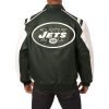 New York Jets Green Leather Varsity Jacket