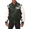 New York Jets Green Leather Varsity Jacket