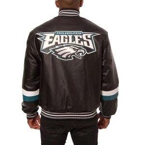 Philadelphia Eagles Leather Varsity Jacket