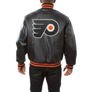 Philadelphia-Flyers-Full-Real-leather-Varsity-Jacket-Black