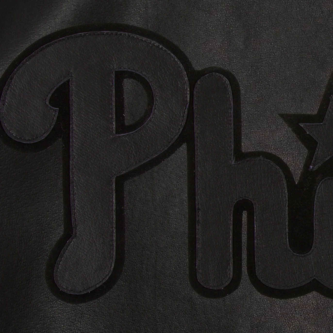Philadelphia-Phillies-Full-Leather-Bomber-Varsity-Jacket-Black