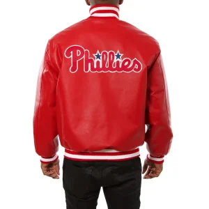 Alternative view of Philadelphia Phillies Leather Varsity Jacket
