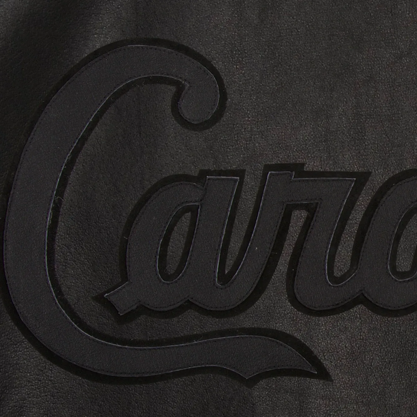 St. Louis Cardinals Tonal Black Leather Bomber Jacket