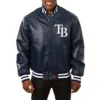 Tampa-Bay-Rays-Genuine-Leather-Varsity-Jacket-Navy