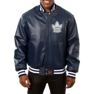 Toronto-Maple-Leafs-Real-Leather-Varsity-Jacket-Navy