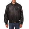 Toronto-Raptors-Big-Logo-Leather-Bomber-Varsity-Jacket-Black