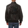 Toronto-Raptors-Big-Logo-Leather-Bomber-Varsity-Jacket-Black