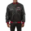 Toronto-Raptors-Logo-Real-Leather-Varsity-Jacket-Black