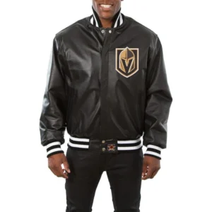 Vegas-Golden-Knights-Full-Real-Leather-Varsity-Jacket-Black
