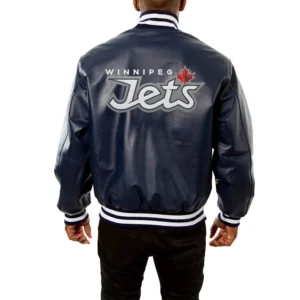 Winnipeg-Jet-Full-Real-Leather-Varsity-Jacket-Navy