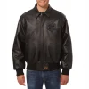 charlotte hornets tonal leather jacket