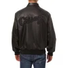 chicago white sox tonal black leather bomber jacket
