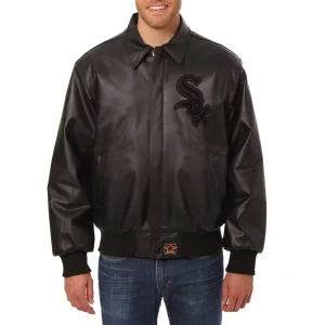 chicago white sox tonal leather jacket