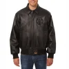 denver nuggets tonal leather jacket