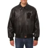 detroit pistons tonal leather jacket