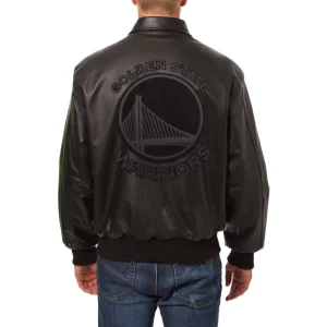 Golden State Warriors Tonal Leather Jacket