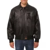 los angeles angels tonal leather jacket