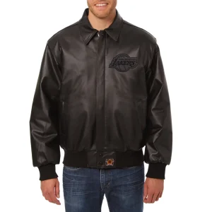 Los Angeles Lakers Tonal Leather Jacket