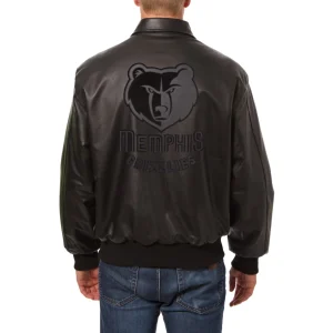 Memphis Grizzlies Tonal Leather Jacket