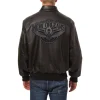 new orleans pelicans tonal leather jacket