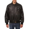 pittsburgh pirates tonal leather jacket