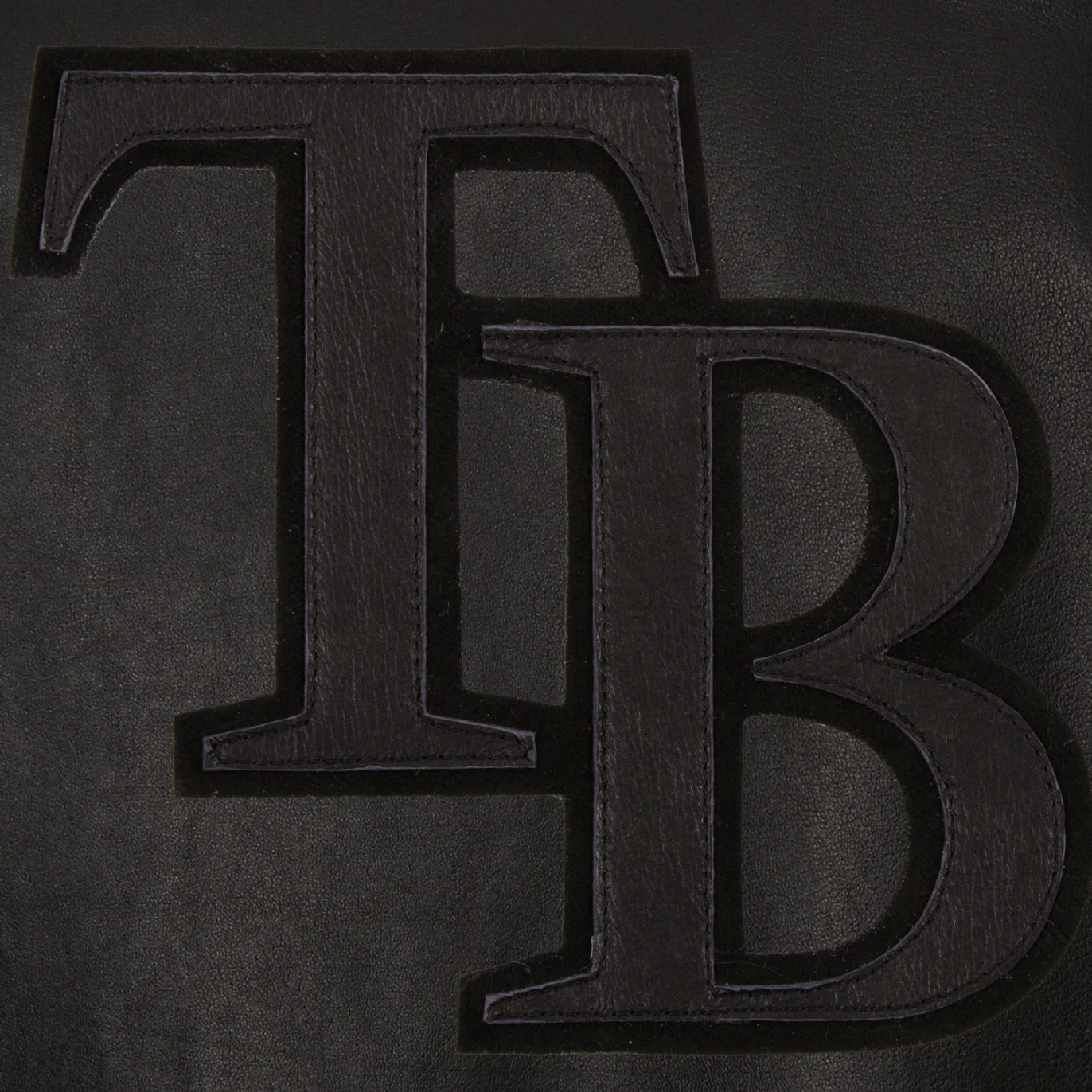 Tampa Bay Rays Tonal Leather Jacket