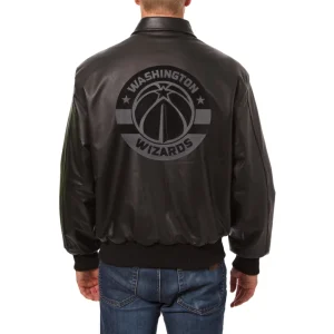 washington wizards tonal leather jacket
