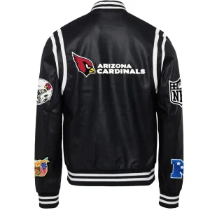 Arizona-Cardinals-Jeff-Hamilton-Classic-Rib-Knitted-Black-Leather-Varsity-Jacket