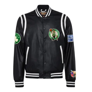 Boston-Celtics-Leather-Varsity-Jacket-Black