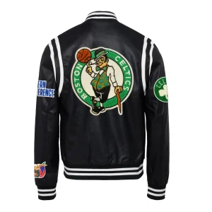 Boston-Celtics-Leather-Varsity-Jacket-Black