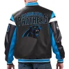 Carolina-Panthers-G-III-Sports-by-Carl-Banks-Black-Varsity-Leather-Jacket