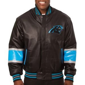 Carolina Panthers Leather Varsity Jacket